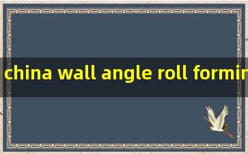china wall angle roll forming machine